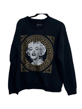 Marilyn Monroe 21Men Black Sweatshirt L